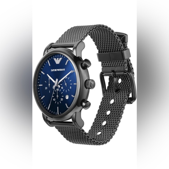 Emporio Armani Mens' Chronograph Watch - Picture 13 of 15